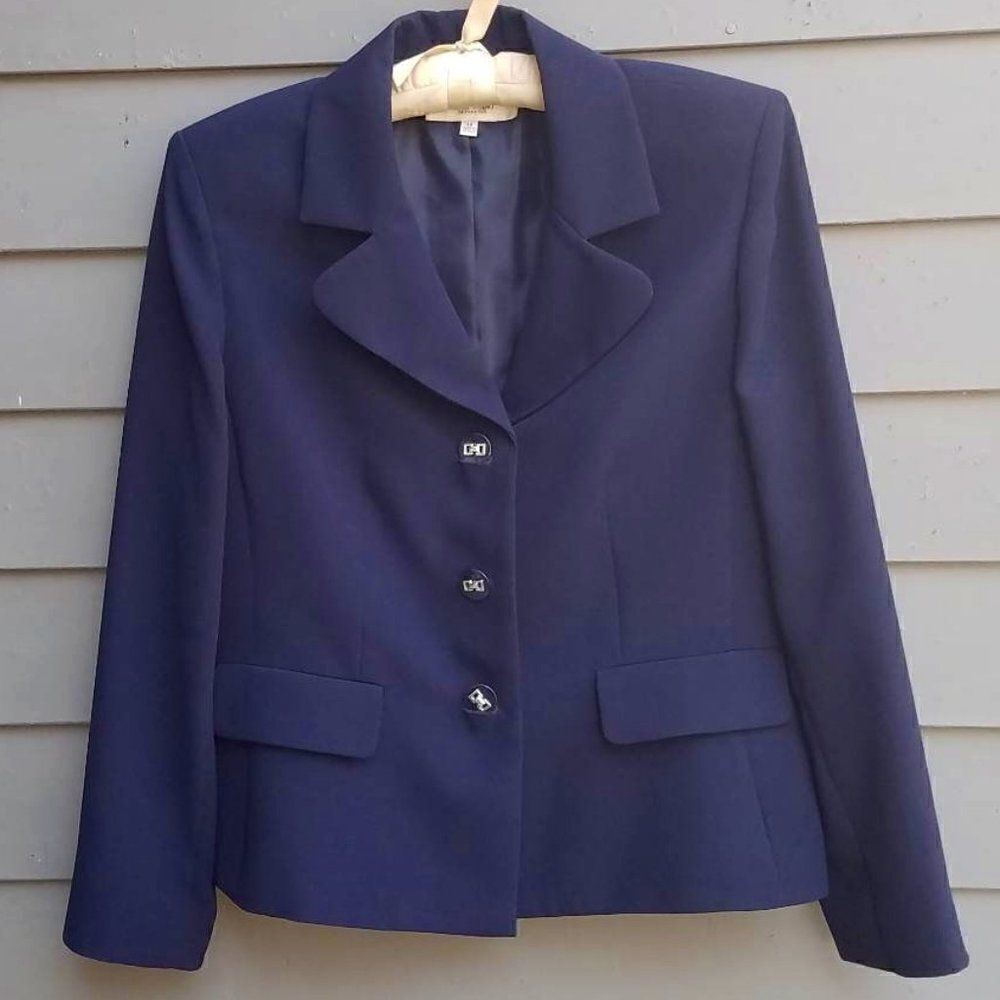 Jones Studio Navy Blazer Size 14
